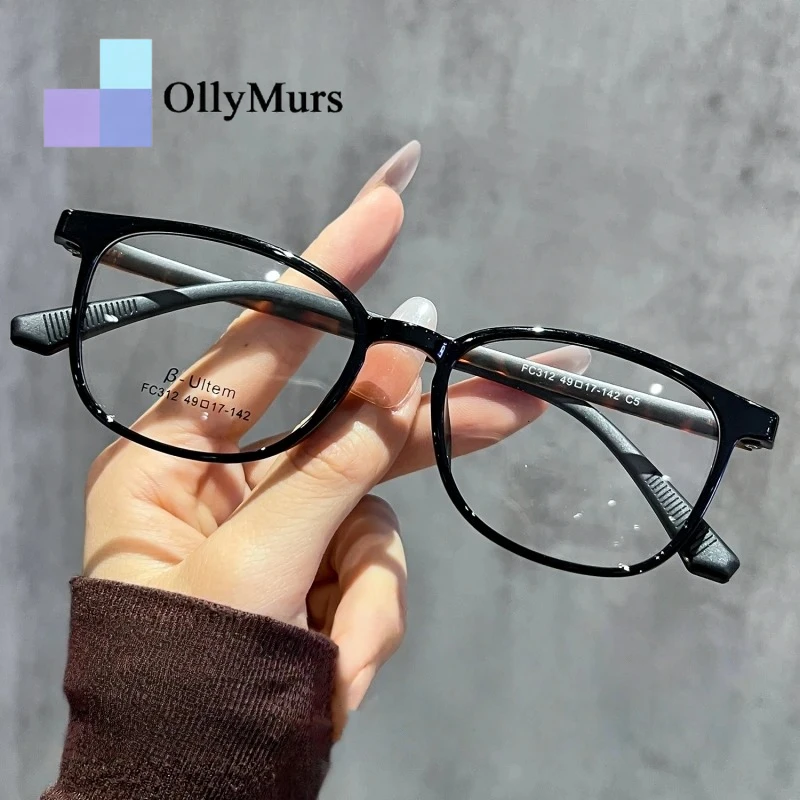 

OLLYMURS Ультралегкие очки маленького размера для мужчин и женщин, оправа TR90, новые модные ретро-очки овальной формы, оптические очки по рецепту 312CF