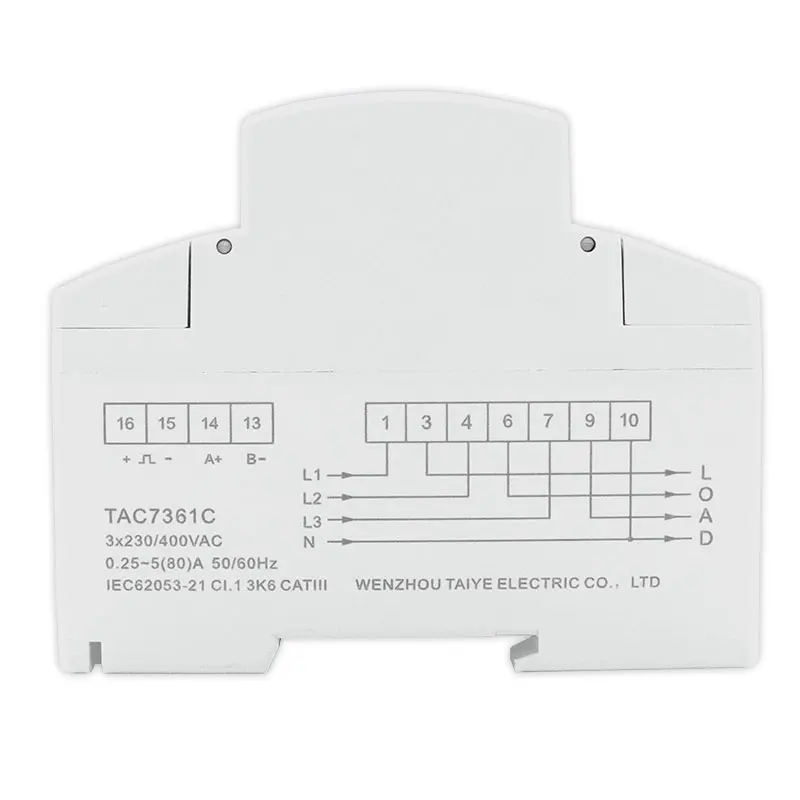 Three Phase Two-way Bidirectional Energy Tuya Wifi Electric Consumption Meter Wifi Smart Power Multi-tariffs Meter