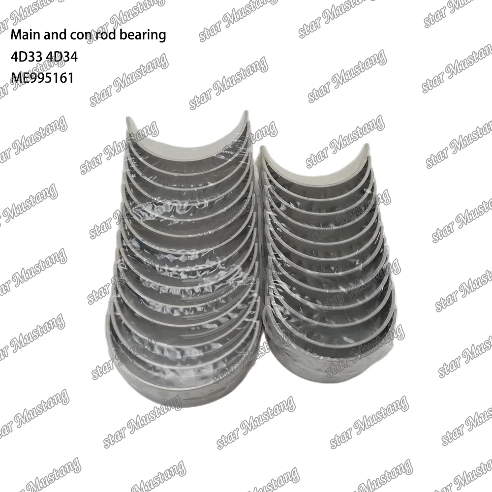 4D33 4D34 Main Bearing and Connecting Rod Bearing ME995161 Suitable For Mitsubishi Engine Parts