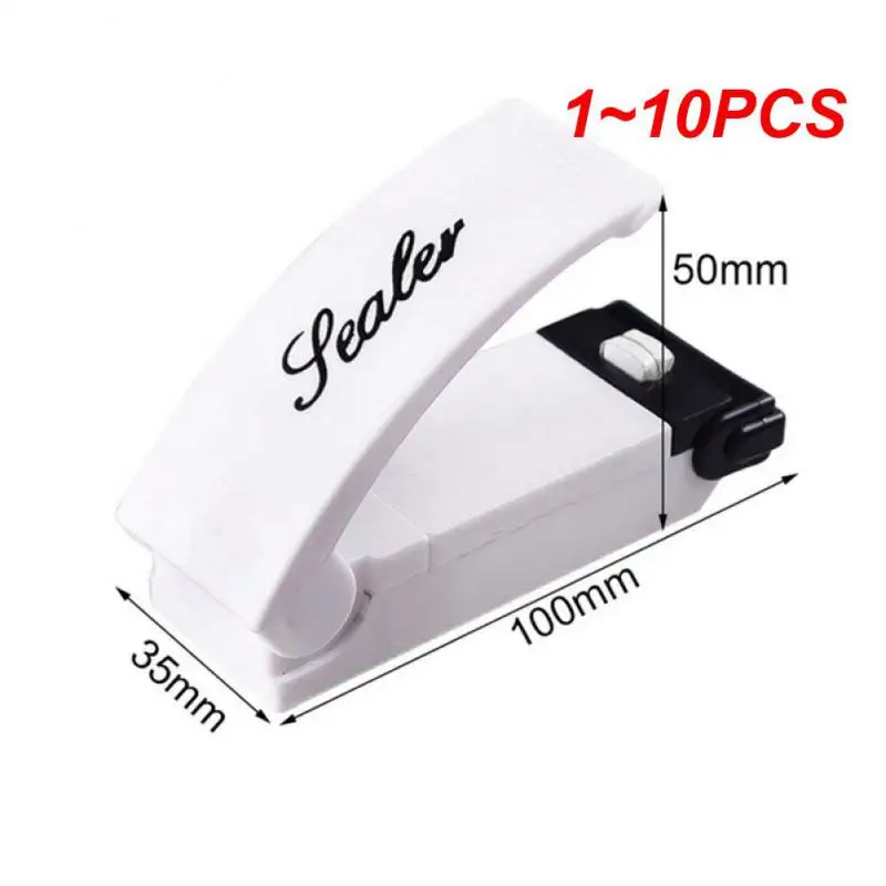 

1~10PCS Plastic Heat Bag Sealer Food Packaging Sealing Machine Portable Snack Bag Sealing Clip Kitchen Storage and Organization