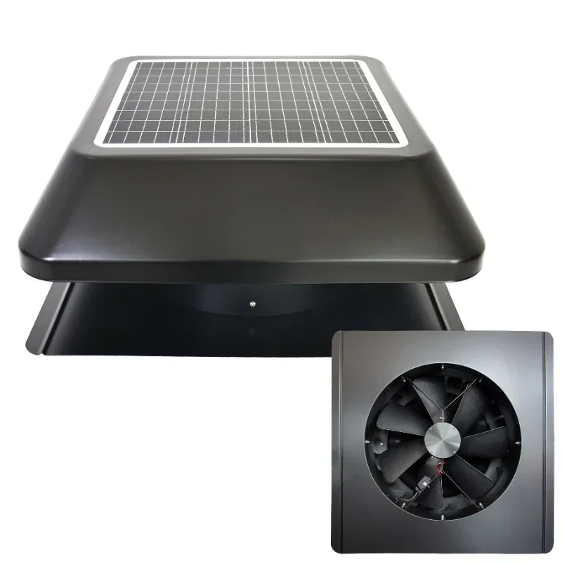 Industrial Eco Vent Tools Attic Gable Heat Exhaust Product Sunny 12'' Air Circulation Solar Ceiling Extractor DC Motor Roof Fan