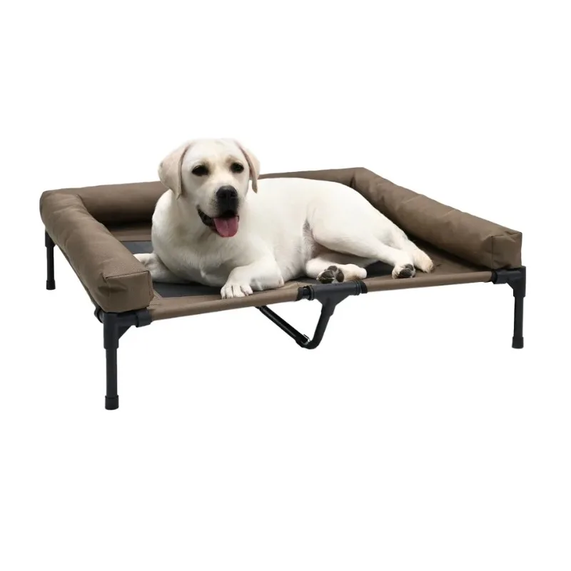 

Custom All-Season Solid Dog Bed Pillow Breathable Cool Moisture-Proof Elevated Detachable Washable Features for Winter Camping