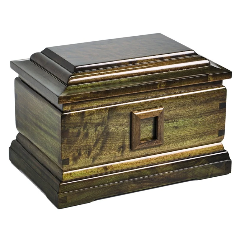 

Golden nanmu gloomy wood urn/high-end ebony birthday box/Sichuan Xiaoye Zhennan/tenon and mortise