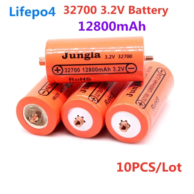 4PCS 100% Original 32700 12800mAh 3.2V lifepo4 Rechargeable Battery Professional Lithium Iron Phosphate Power Battery with screw