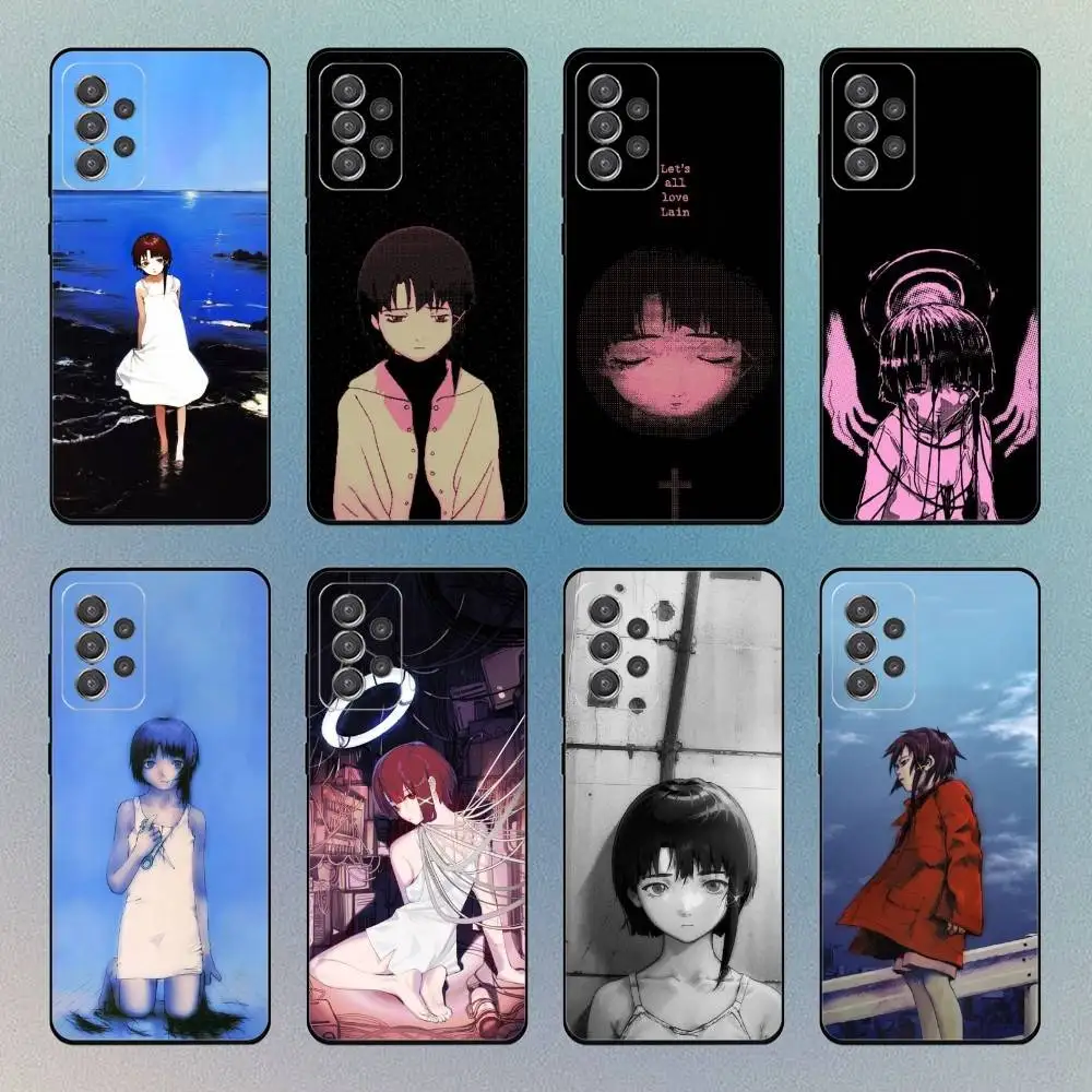

S-Serial Experiments L-Lain Phone Case For Samsung S25,S24,S21,S22,S23,S30,Ultra,S20 Black Soft Case