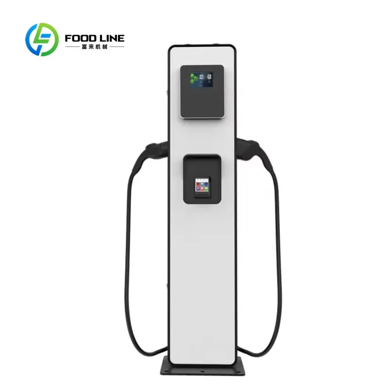 Customized EV Charging Pile, 20/30kW Dual Cable DC EVSE Fast Charger Commercial Grade for Electric Vehicle Charging