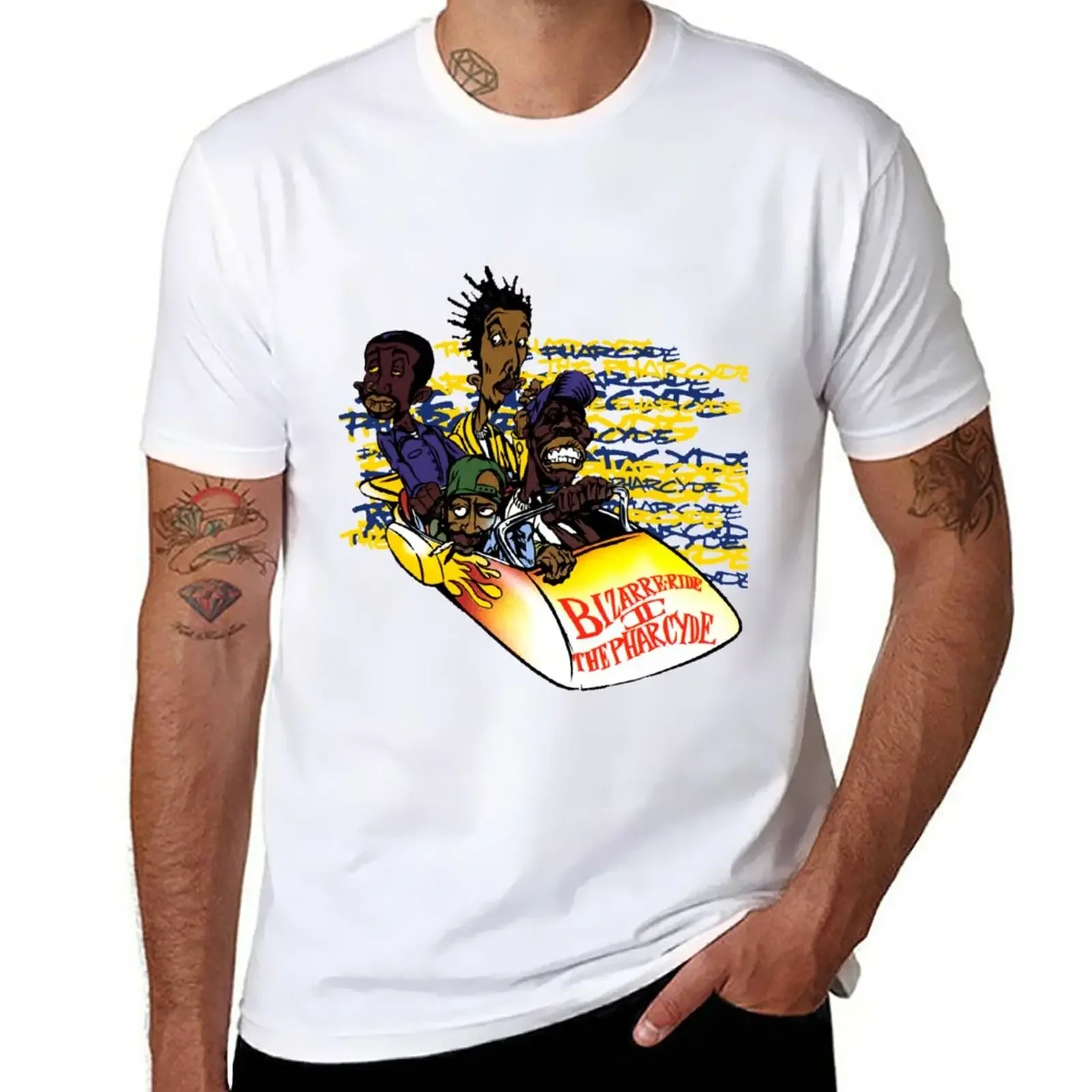 

Bizarre Ryde 2 The Pharcyde T-Shirt oversized summer clothes customs plain white t shirts men