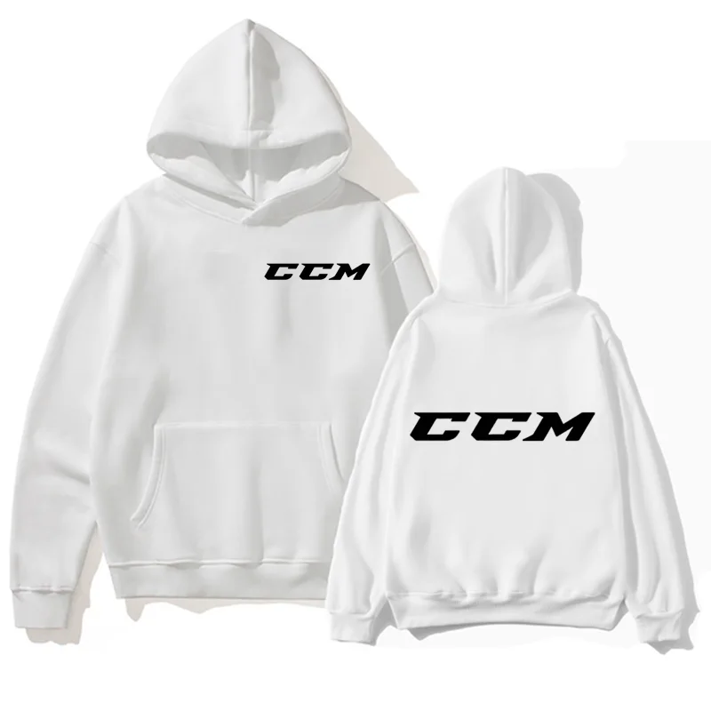 CCM Men's and Women's Solid Color Pocket Hoodies Sports Fitness Sweatshirts Fashionable Casual Pullovers Multi Color