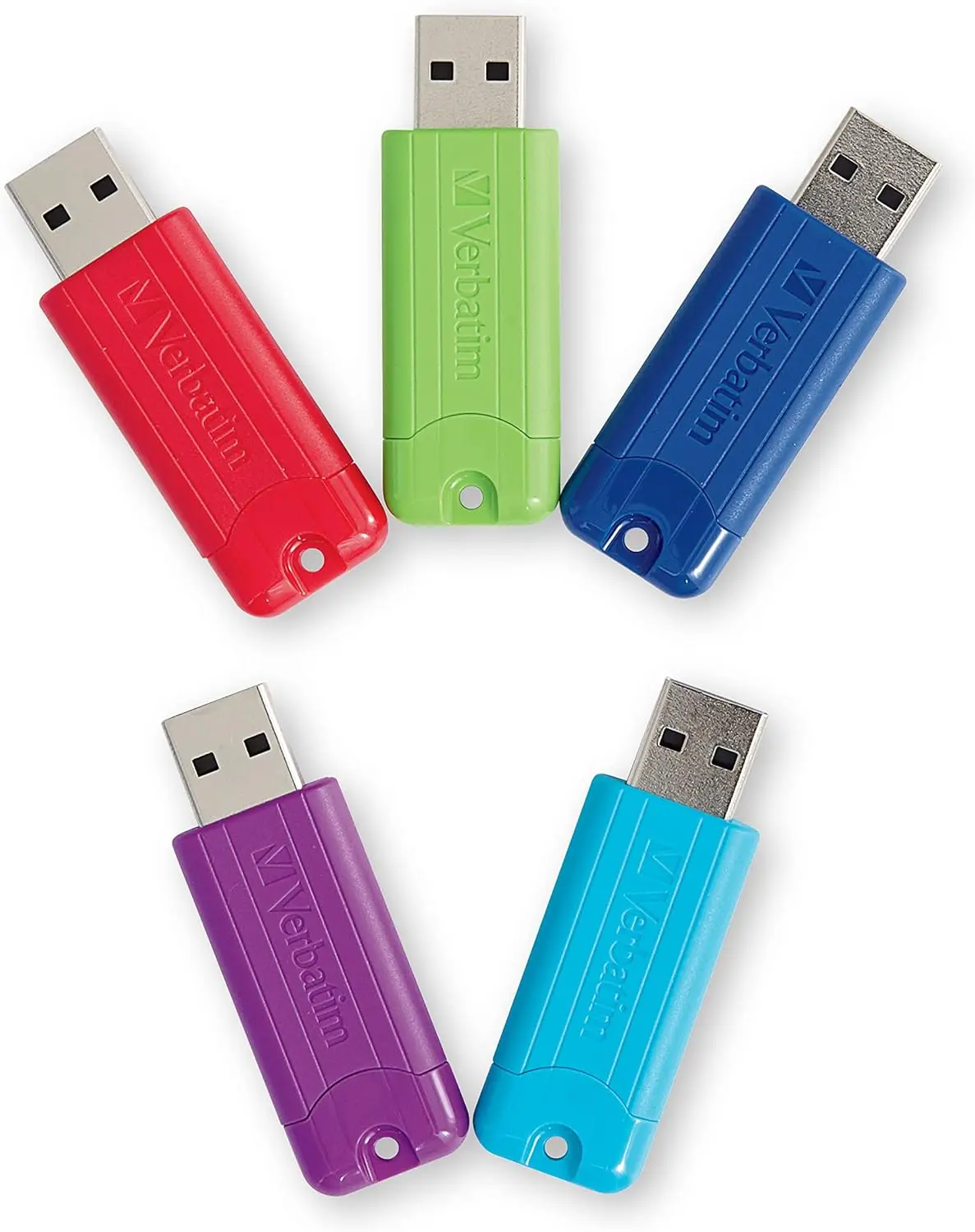 

Набор из 5 раздвижных USB-накопителей 3.0 на 16 ГБ, разноцветные, с функцией выдвижения/втягивания для безопасного хранения данных в школе