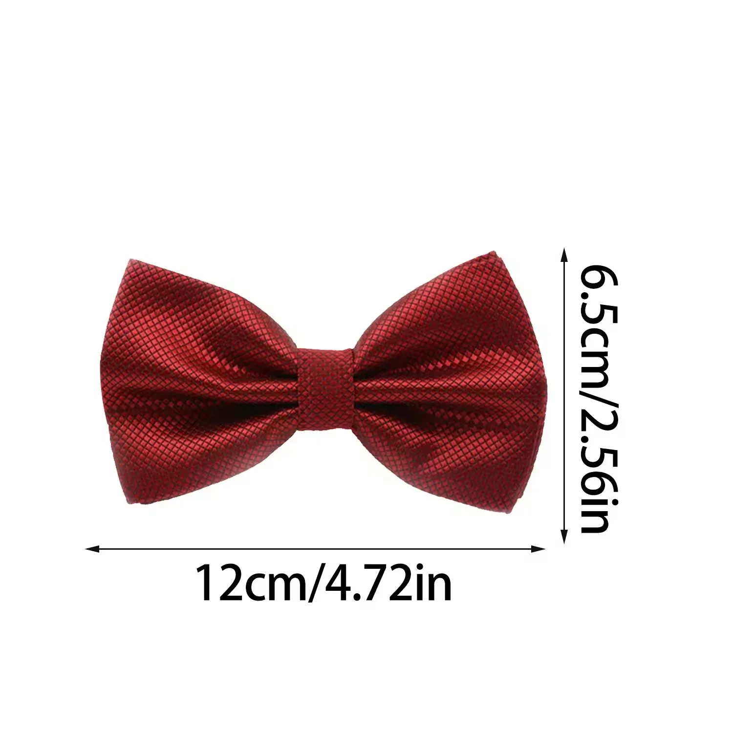 클래식 정장 체크무늬 보타이 남성 비즈니스용 레드 블루 체크무늬 패션 정장 드레스 장식 보타이 셔츠 액세서리 선물