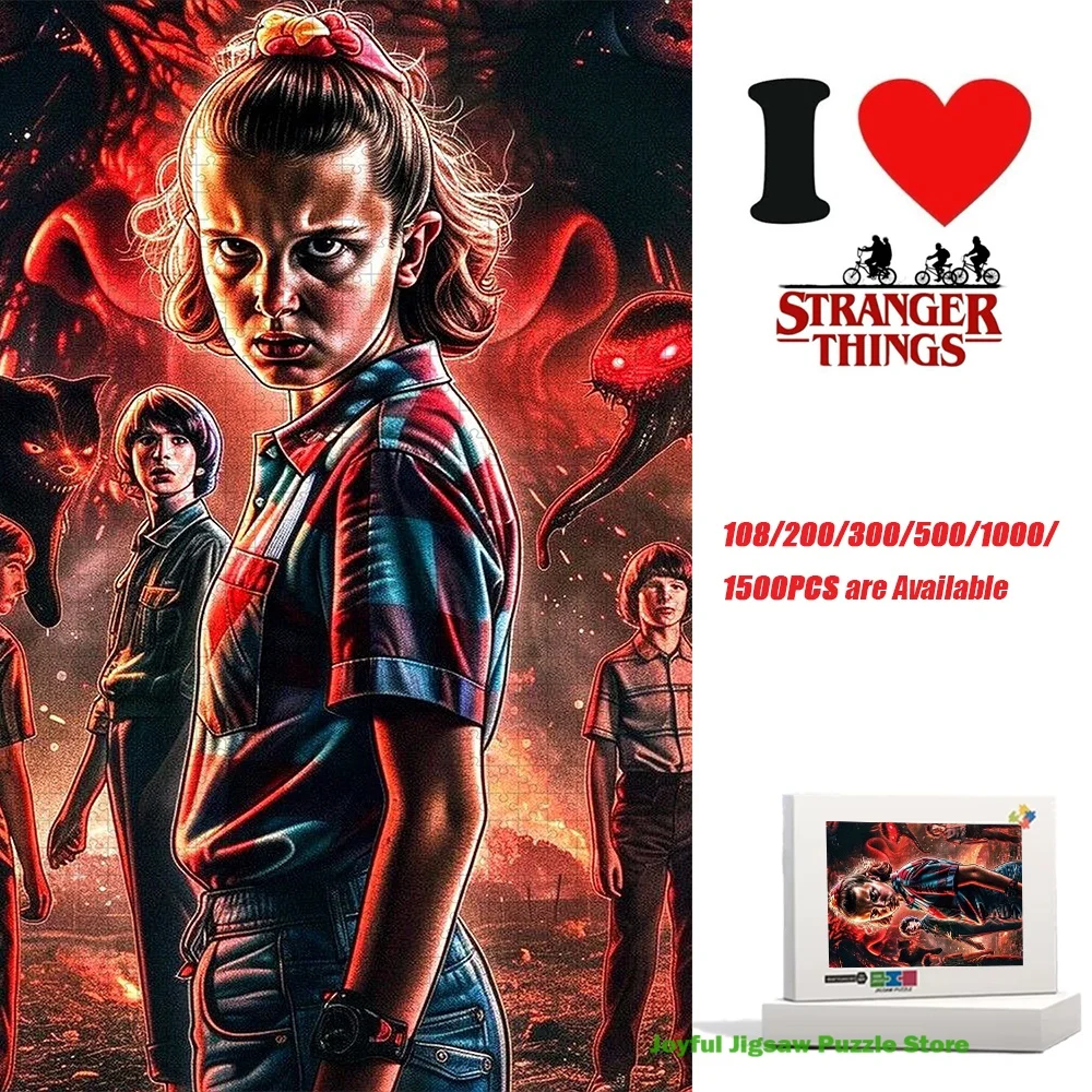 

Stranger Things Jigsaw Puzzle Decompression Toy Educational Game Gift Perfect Gift for Birthday Christmas Thanksgiving New Year