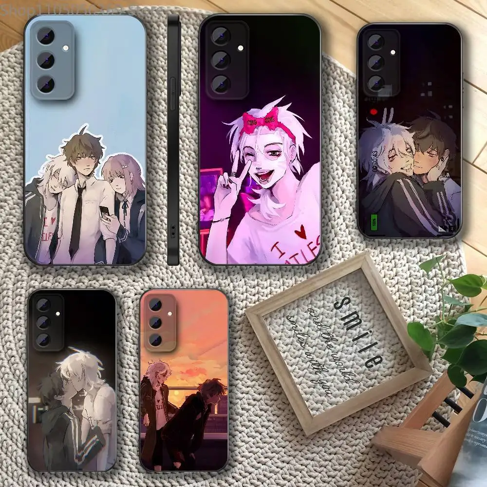 

The P-Promise of H-Hope Phone Case For Samsung S 25,24,23,22,30,21,20,10,9,Ultra,Plus,Lite,FE,5G Black Full-coverage Soft