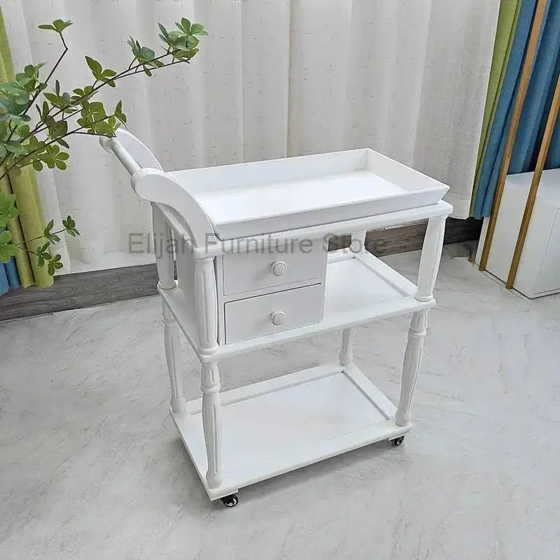 

Salon Hair Equipment Cart Trolley With Cabinet Cosmetic Helper Aestheticscarrinho de cabeleireiro Multifunction Beauty