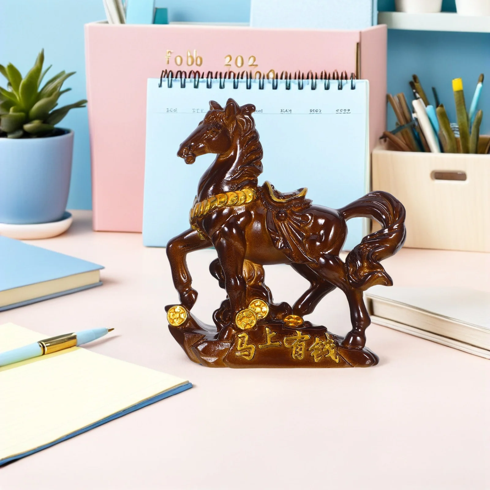 

Color Changing Pet: Resin Horse For Kung Fu Tea Ceremony Decor, Chinese Cultural Ornament, Miniature , High-Temp Hue