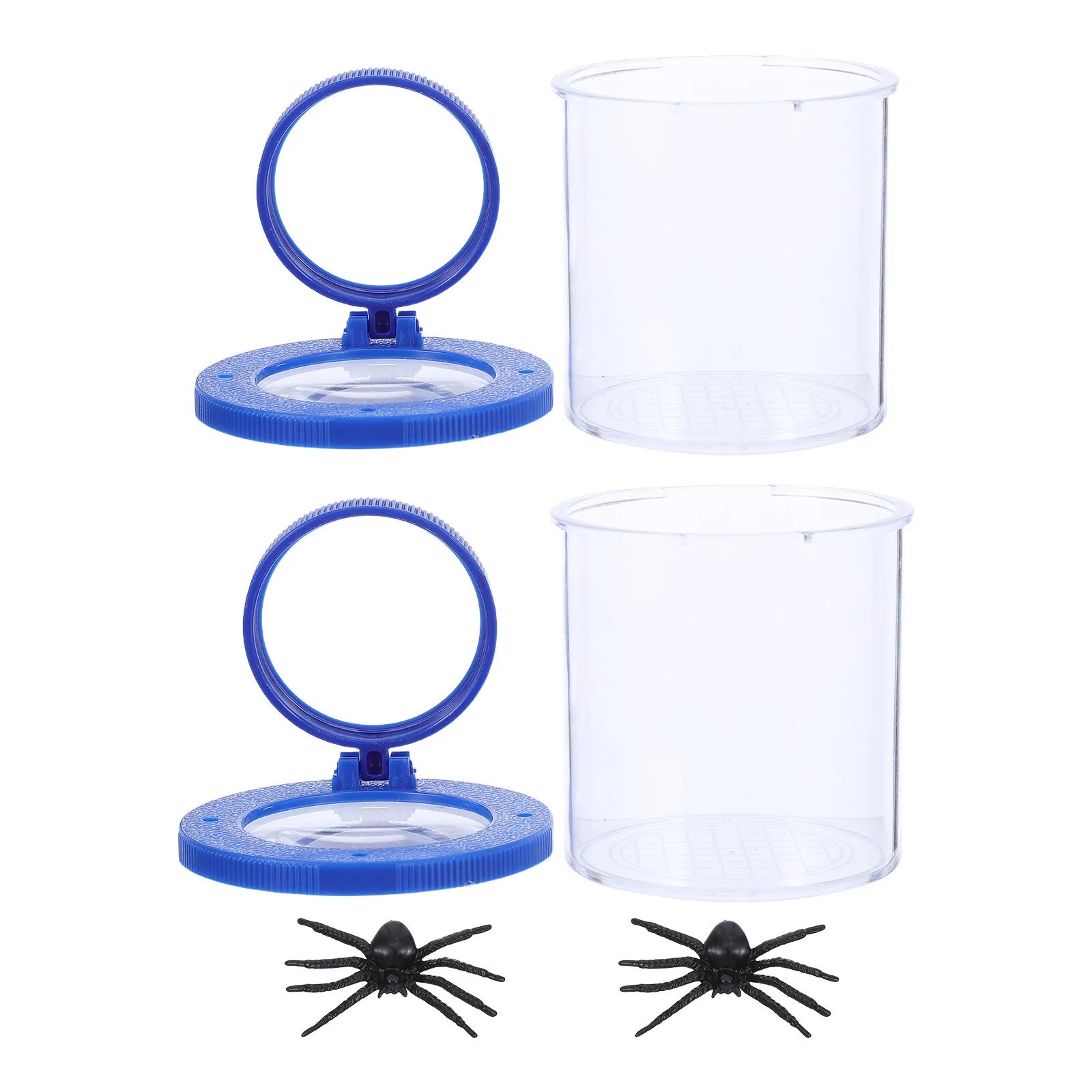 2Pcs Bug Viewer Box Clear Lid Insect Observation Cup Outdoor Science Nature Study Tool Science Observation Tools