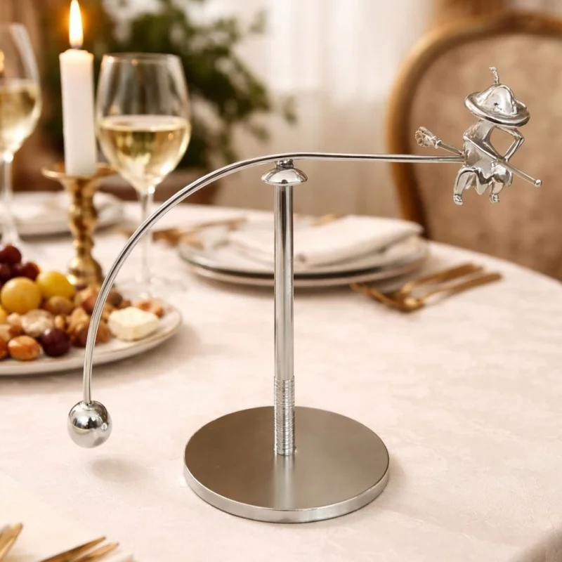 Metal Witch Balancing Ball Tumbler Kinetic Art Balance Ornament Decompressive Science Psychology Home Office Desk Decor