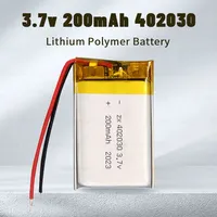 402030  Li Po Battery 200mAh 3.7V Li-ion Polymer Mini Batteries for Smart Bracelet Backup Power Supply Tablet Pet Training Tools