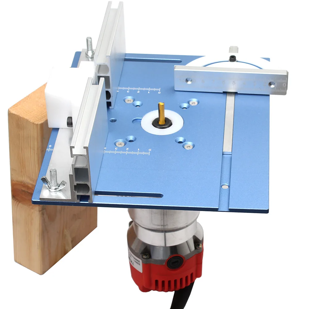 C8 Router Table Insert Plate Engraving Machine Inverted Plate Set Aluminum Alloy Trimming Milling Flip Board Woodworking Bench