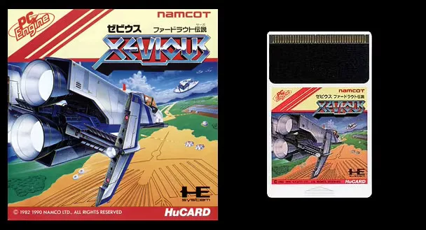 

16-битный компьютерный двигатель HU-CARD: XEVIOUS FARDRAUT DENSETSU (японская версия!!)