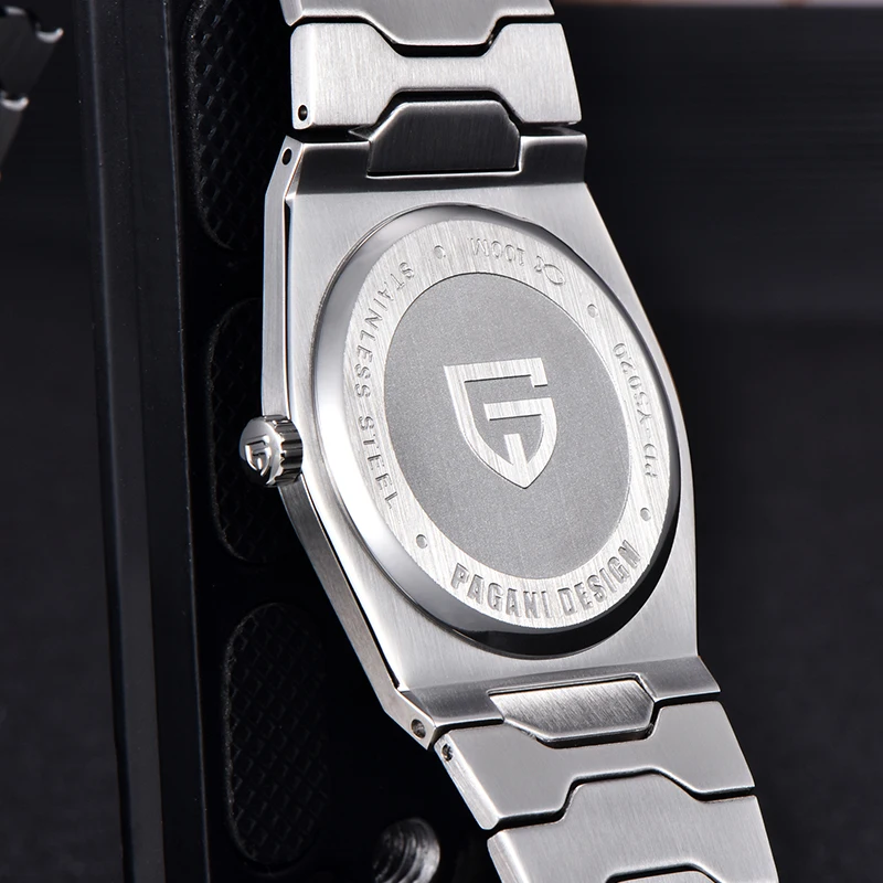 PAGANI DESIGN V2 Version 37mm Man Quartz Watch VJ21 Sapphire Stainless Steel Waterproof 10bar Thin 7mm Luminous C3 Reloj Hombre view 5