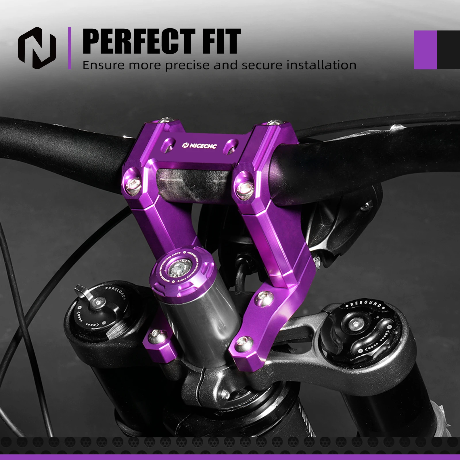 NICECNC For 2026 Surron Light Bee X S L1E Electric Dirt Bike Front Handlebar Bar Riser Mount Bracket Fork Suspension Core Kit