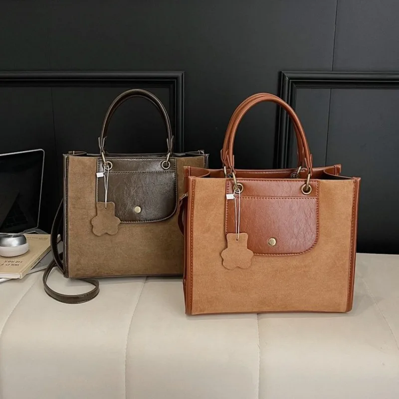 Unique Leisure Business Diaper Bag, Luxury Solid Color Leather Tote, Women’s Vintage Trendy Backpack