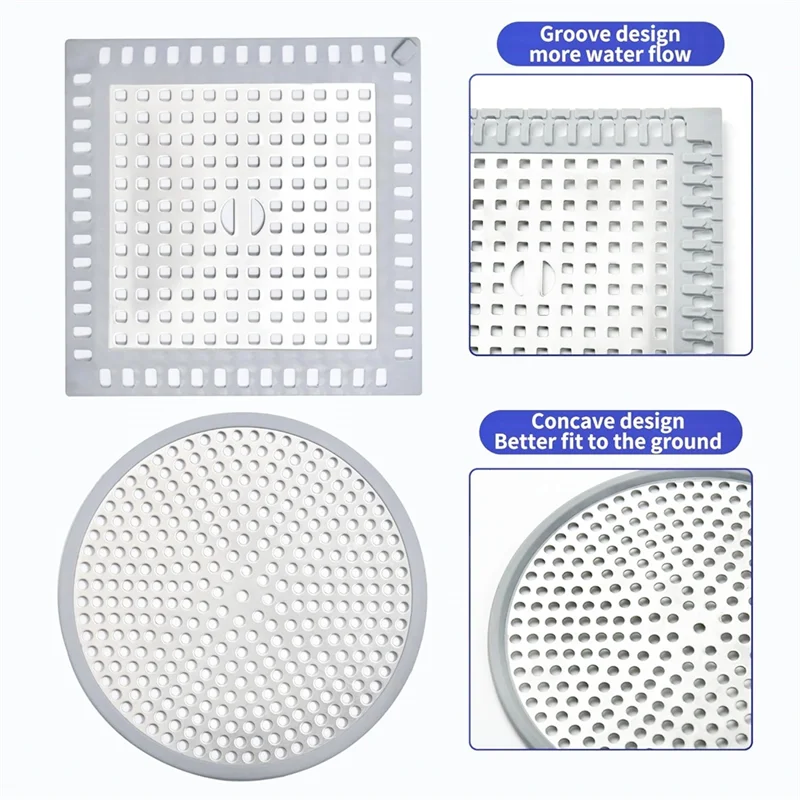 

Свежий 2 шт. слив для душа, ловушка для волос, крышка для слива душа, ловушка для волос, кухонная раковина, сливной фильтр