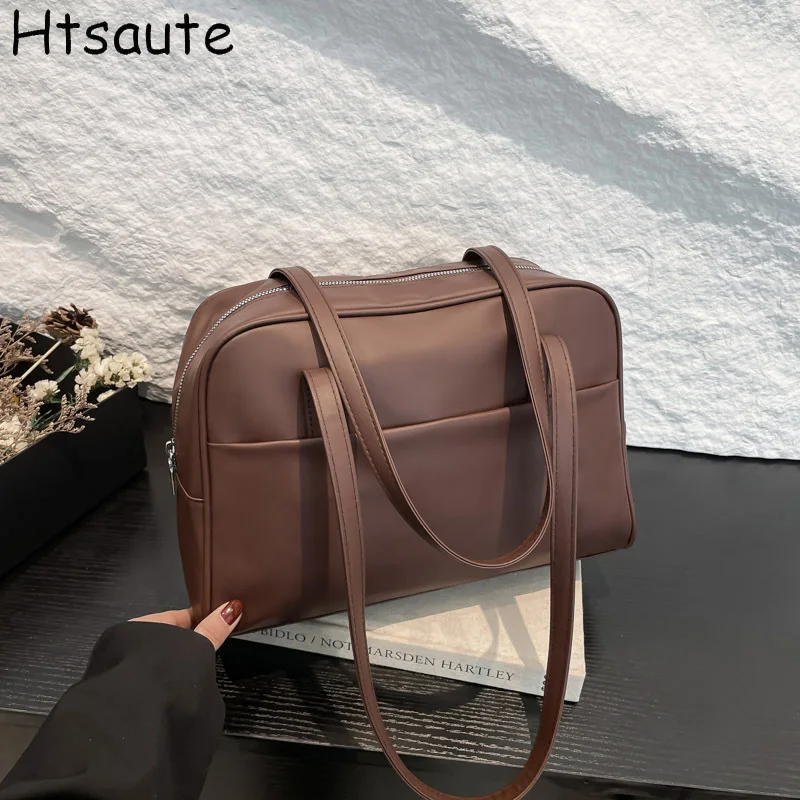 

New Tote shopping bag hand bags single shoulder women's bag retro simple large bags fashion ladies handbag totes bolasa
