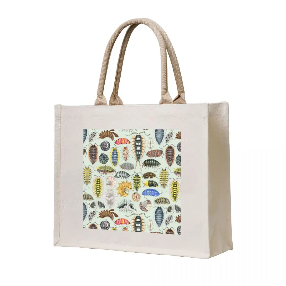 

Crazy Isopod Pattern- Aqua Tote Bag shopper bag women Portable shopping bag ecological bags