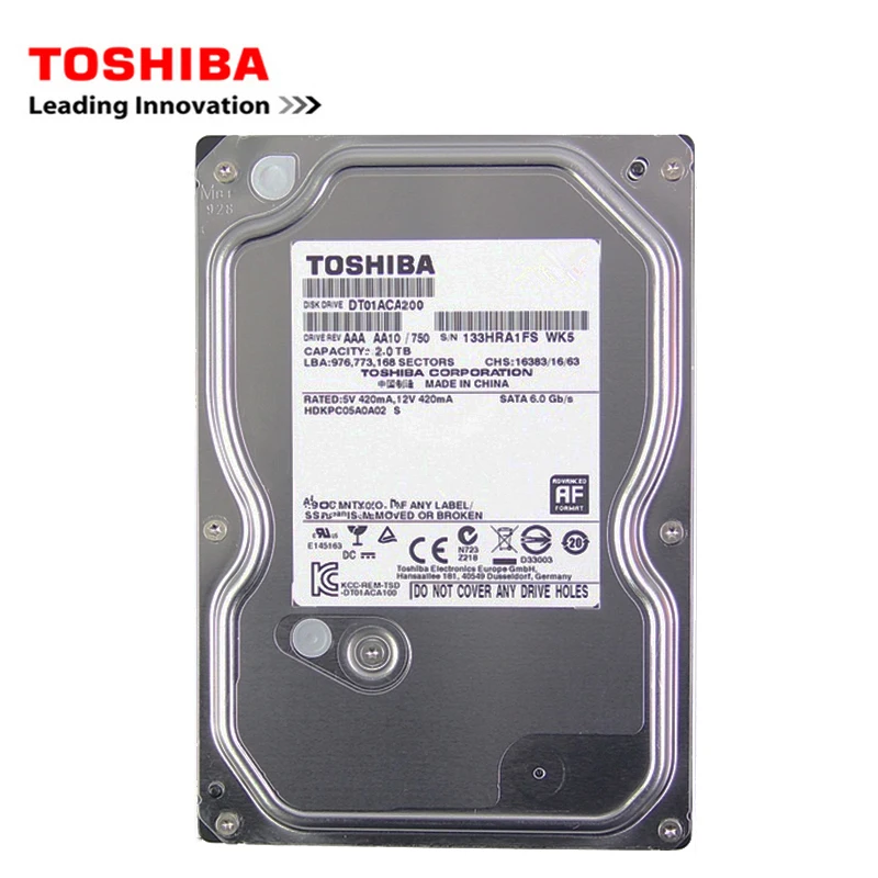 LS Toshiba 2TB Desktop Computer 3.5