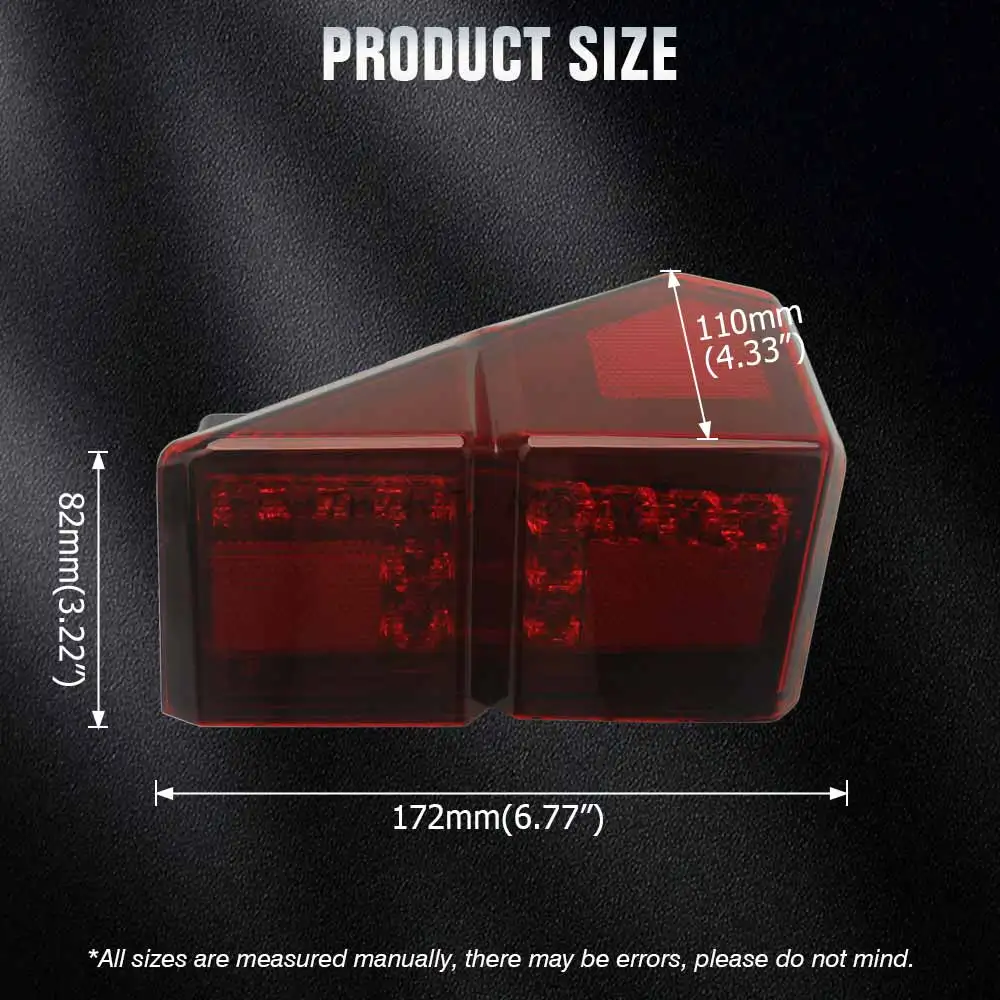 ضوء خلفي LED 12 فولت لليسار واليمين مناسب لـ RANGER CREW XP 1000 Waterfowl Edition 2025، 2021-2022 ملحقات السيارة