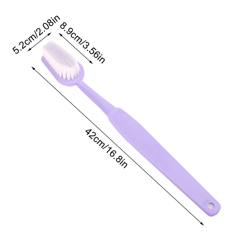 Spazzolino da denti colorato super lungo Spazzolino da bagno oversize Igiene orale Pulizia profonda Pulizia orale Odontoiatria Spazzolatura dei denti Insegnamento