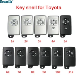 Coque de clé à distance pour Toyota, Noah, Estima, Previa, CorTrustAxio, Allion, Vios, CorTrustwith, clé d'insertion, 2 boutons, 3 boutons, 4/5 boutons