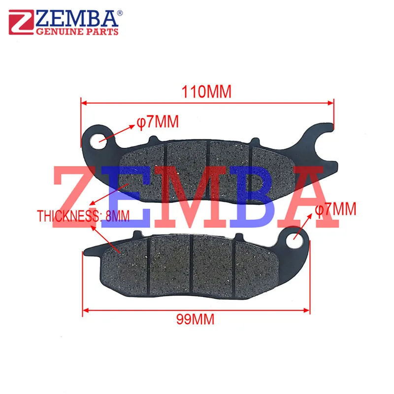 BRAKE PAD FOR HONDA ANF125 CBF125 150 INVICTA150 CB160F AT110 RT NEW WAVE110 WAVE125 TEKKEN250 FLEX125 - view 5