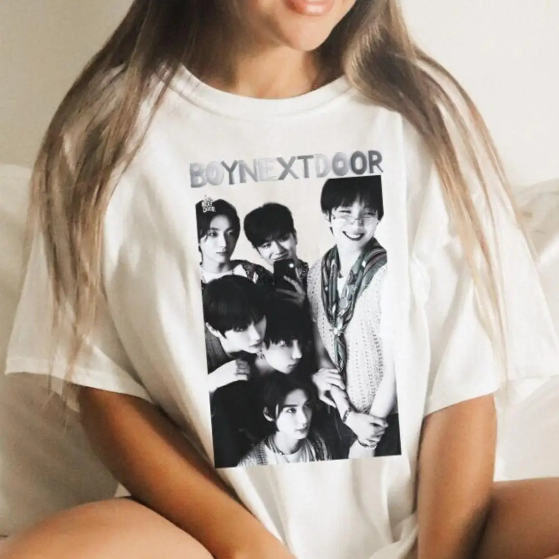 BOYNEXTDOOR Kpop Shirt B&W Who Debut Tee Jaehyun Sungho Taesan  Riwoo Woonhak Leehan