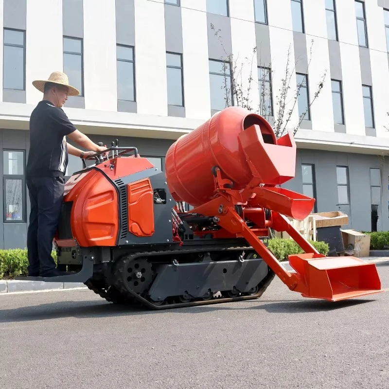 

Small Crawler Roller Mobile Concrete Mixer Multifunctional Mortar Mixer Building Construction Materials Truck
