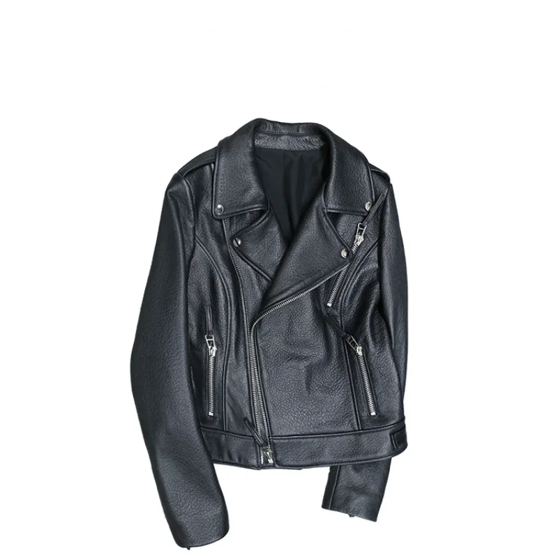 Tajiyane 100% Sheepskin Genuine Leather Jacket Motorcycle Women's Leather Jacket Spring Short Coats Black Slim Jackets Chaquetas