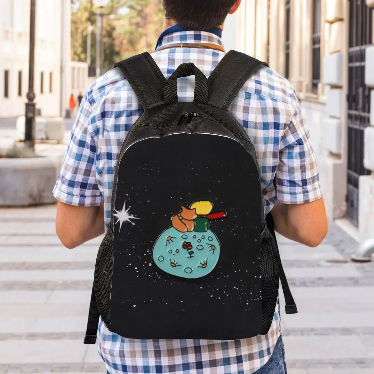 Customized The Little Prince Backpack Women Men Fashion Bookbag for School College Le Petit Prince Bags