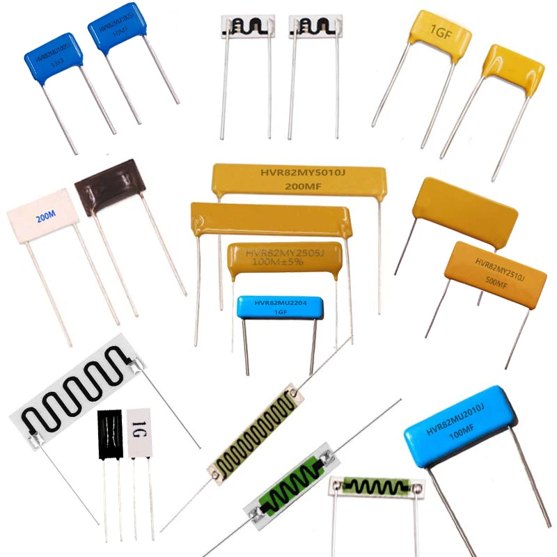 2Pcs HVR82MY4105K chip type 1W ceramic metal glass glaze non-inductive high voltage resistor 68MF100MF72MJ Ohm accuracy 1%