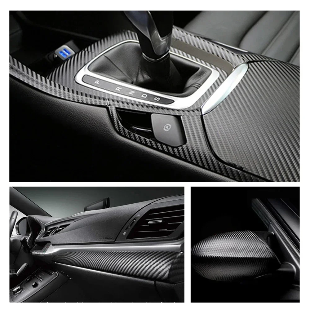 Kohlefaser-Vinylfolien für Autotürschutz Auto-Aufkleber Kohlefaser Schwarz Motorrad-Folie Wasserdichtes Auto-Zubehör – Detail 17