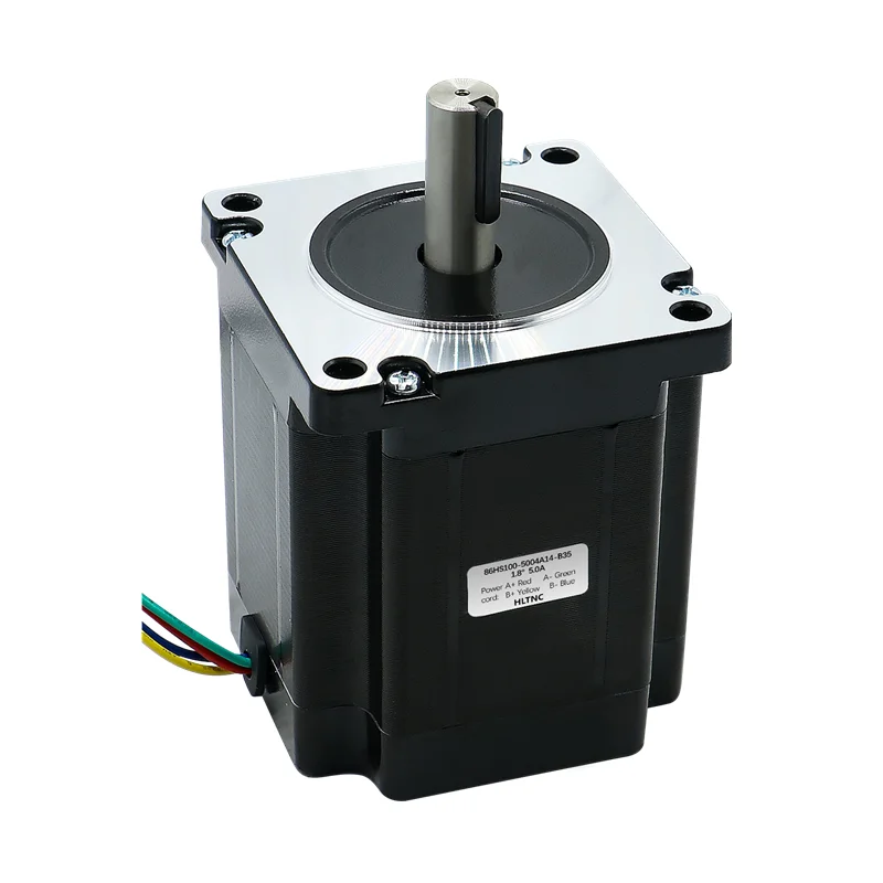 HLTNC Nema34 86HS100 6.5Nm 5A 100mm Stepper Motor 4 Lead Engine With 14mm Single Dual Shaft For CNC Engraver Milling Machine