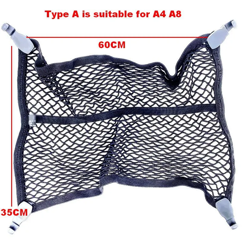 For Audi Original Car Trunk Mesh Net Cargo Luggage  A4 B5 B6 B8 A6 C5 C6 A3 A5 Q3 Q5 Q7 8W9 861 869 A 9B9 , 80A 861 869 9B9