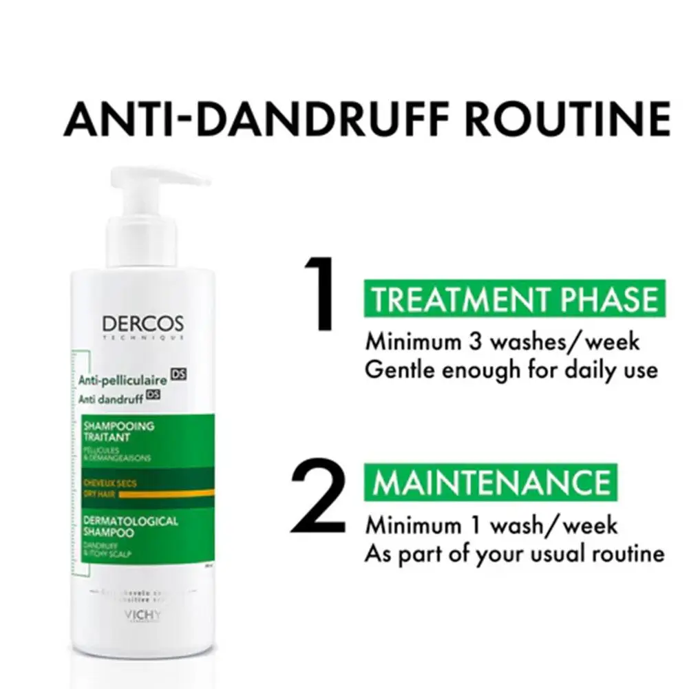 

Dercos Anti-Dandruff Treatment Shampoo with Selenium Sulfide & Salicylic Acid Cleanses Purifies Oily Scalp for Severe Dandruff