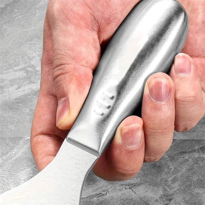 ‌3pc Stainless Steel Scraper Set - Heavy Duty Wall Putty Knife, Multi-Blade Paint/Paste Remover & Cutting Tool Kit