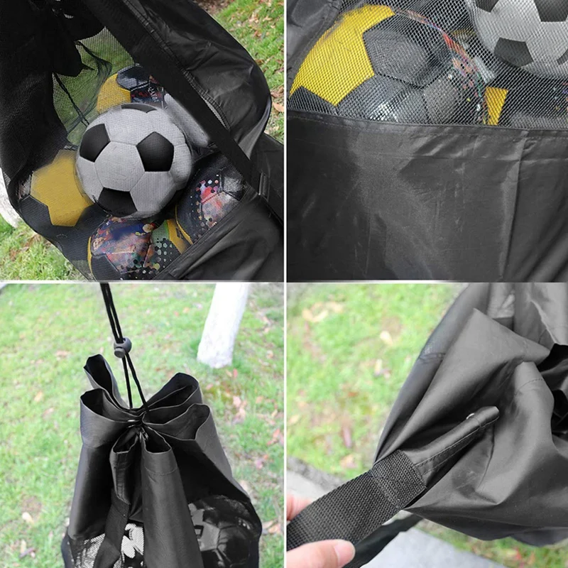 Football Equipment Bag Basketball Volleyball Big Ball Bag Mesh Bag Drawstring Football Storage Bag