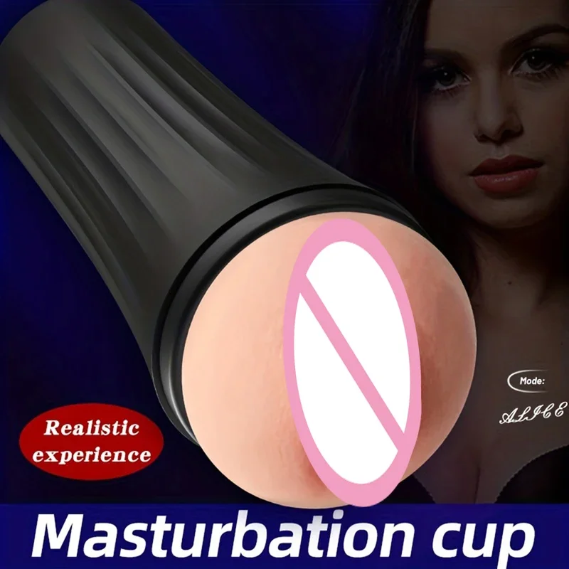 Realistic Vagina Male Masturbator TPE Soft Tight Pussy Erotic Adult Sex Toys For Men Masturbatings machine Sexshop