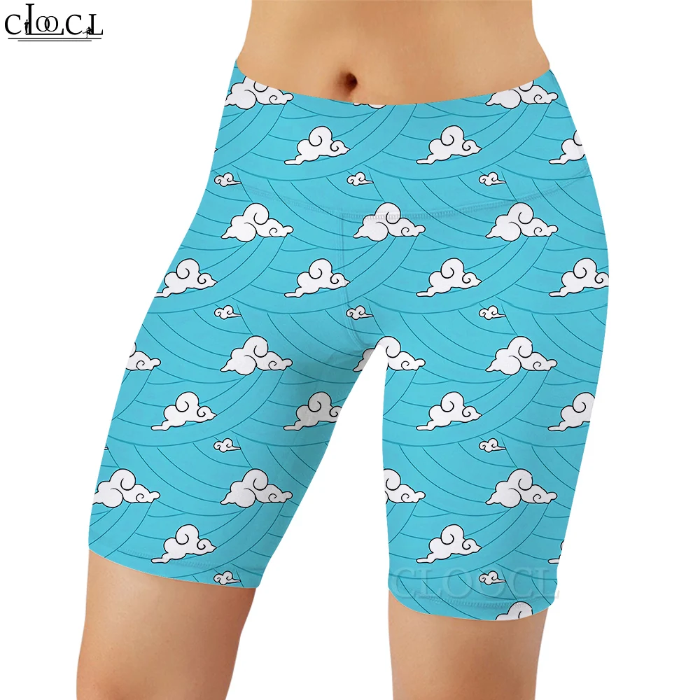 Cloocl novas mulheres legging animais dos desenhos animados padrão 3d impresso shorts casuais para feminino ginásio treino jogging leggings de fitness