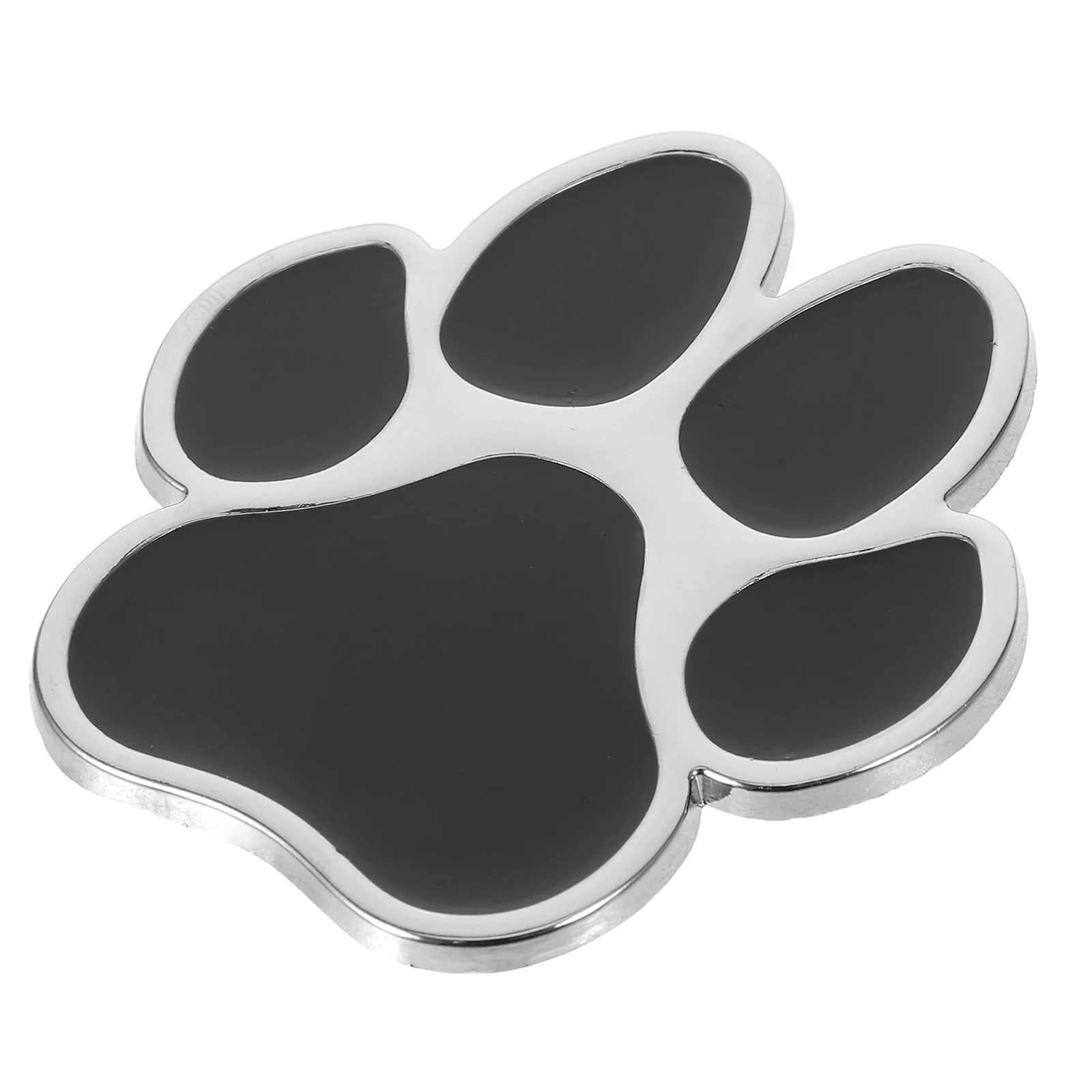 Car Stickers Footprint Interior Accessories Dog Paw Metal Cars for Decorate Auto