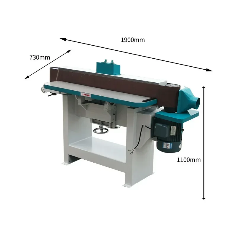 Woodworking Vertical Channeling Belt Sander Drawing Deburring Polishing Machine Edging Broadband Sander Solid Wood