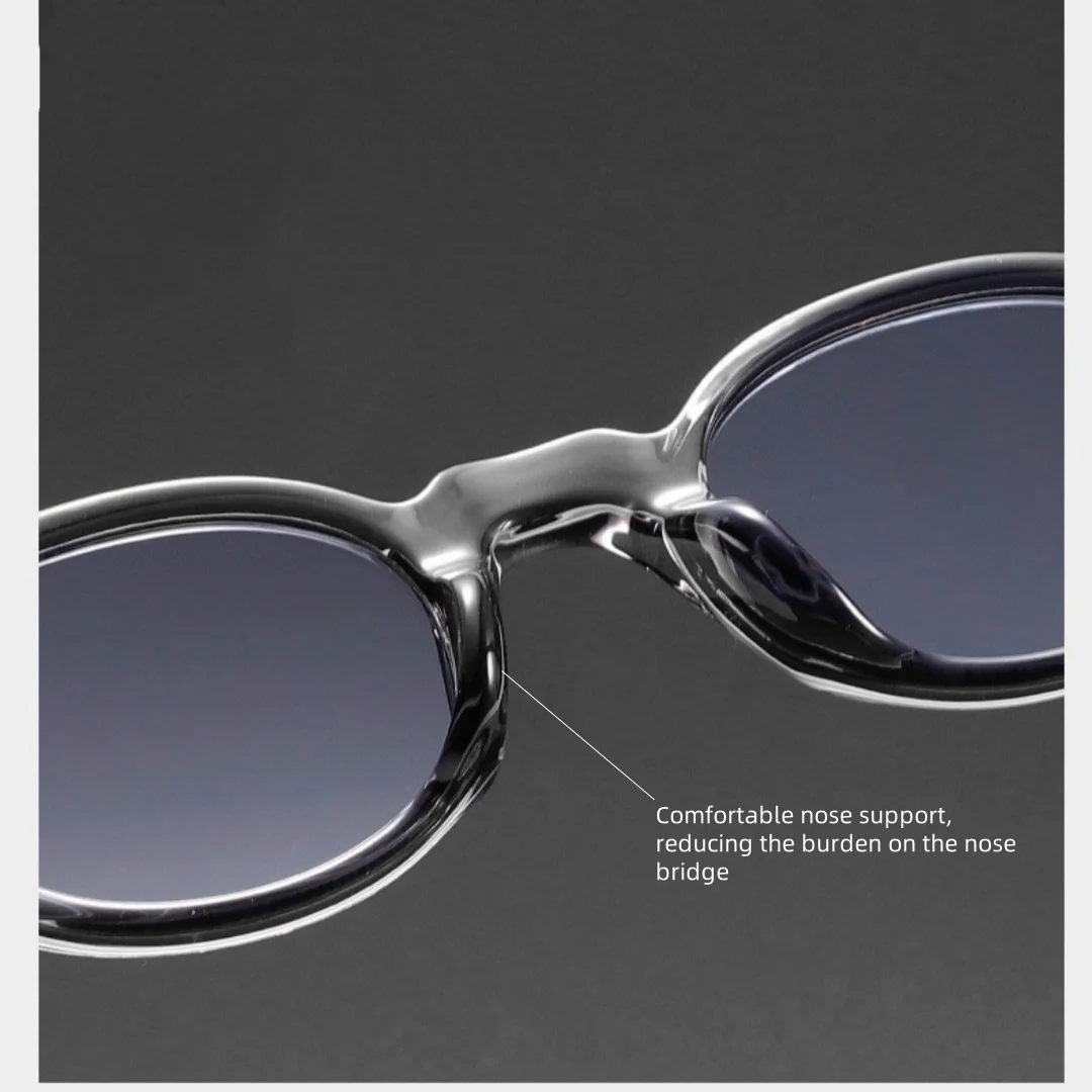 Unisex retro frame TR90 fashionable sunglasses with needle through arm high-end UV400 beach vacation decoration sun glass